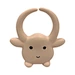 big horn sheep shaped natural latex teether toy